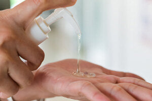 Why is my DIY hand sanitizer clumping;