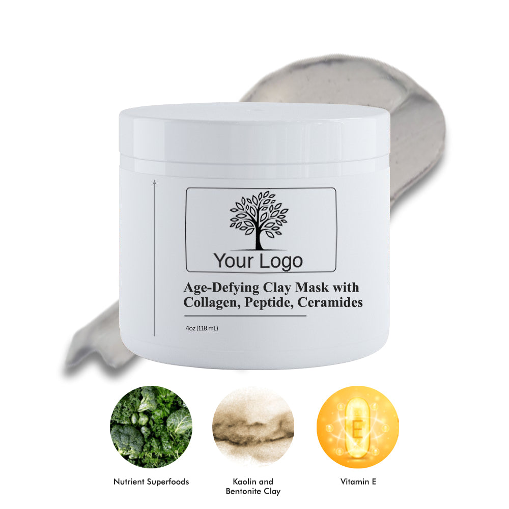 Age-Defying Clay Mask with Collagen, Peptide, Ceramides