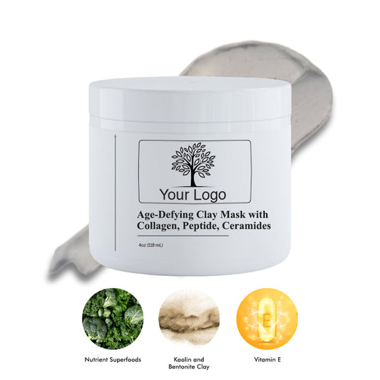 Age-Defying Clay Mask with Collagen, Peptide, Ceramides